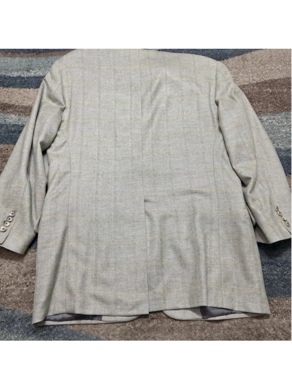 Aquascutum 100% Cashmere Blazer 46R Loro Piana USA Made Vintage Plaid